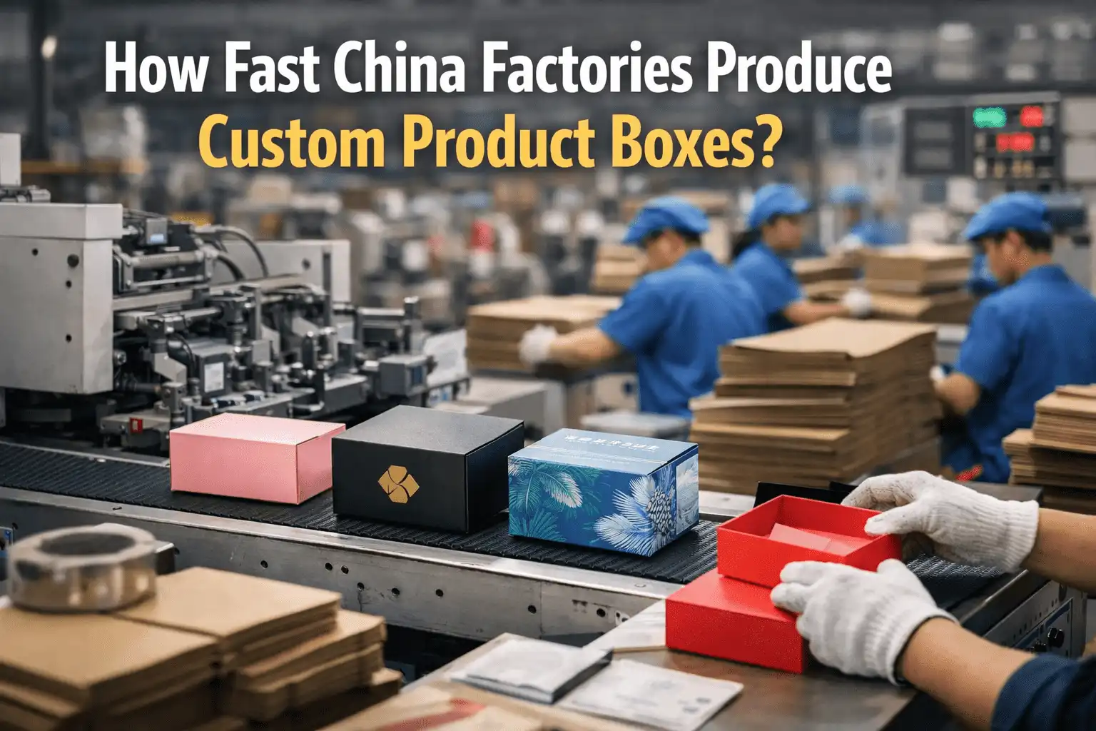 How Fast China Factories Produce Custom Product Boxes?
